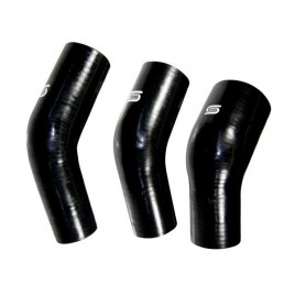 Coude Réducteur Silicone Silicon Hoses 63-51mm 45° Noir