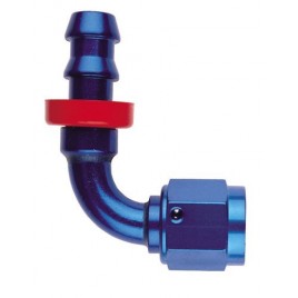 Raccord Femelle Goodridge 90° Alu 9/16x18 JIC à emmancher