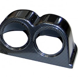 Support  2 Manomètres Look Carbone