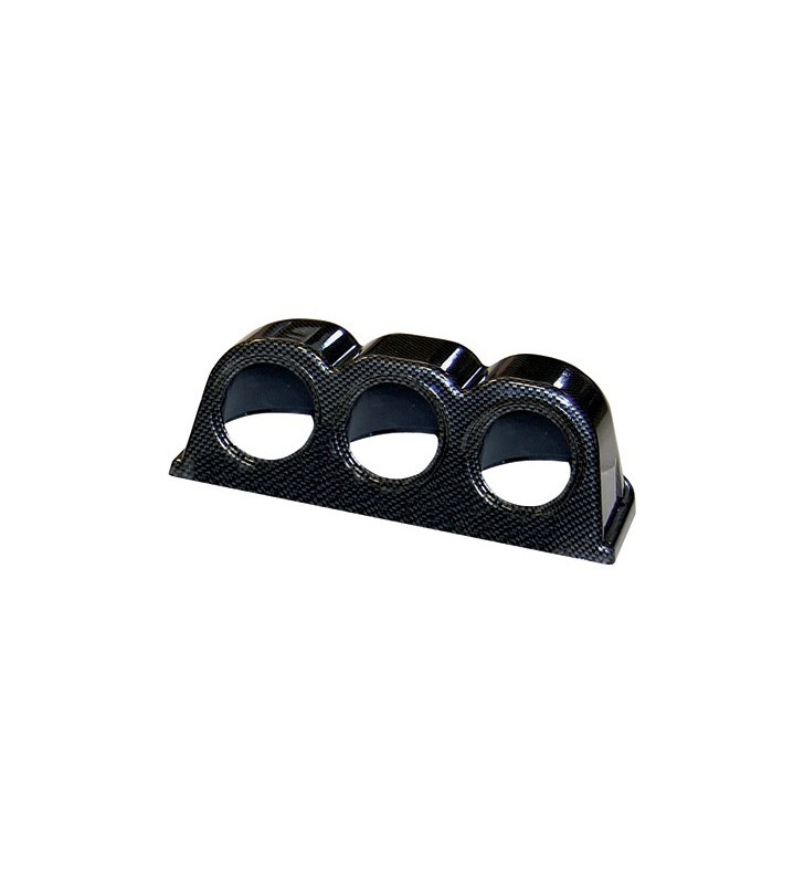 Support  3 Manomètres Look Carbone