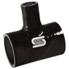T Silicone Silicon Hoses 63mm + tube 25mm Noir