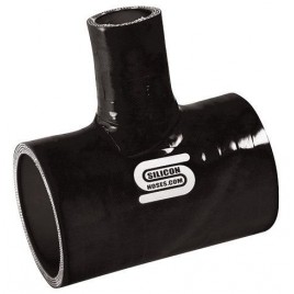 T Silicone Silicon Hoses 70mm + tube 25mm Noir