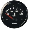 Manomètre VDO Température Eau 120° Vision Diamètre 52 Fond Noir