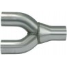 2 en 1 Inox  Diamètre 1X76mm / 2X60mm / Longueur 240mm