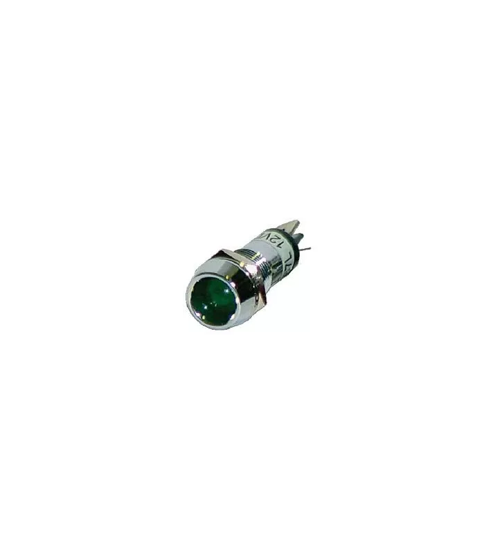 Voyant Metallique Encastrable Vert