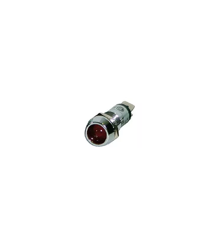 Voyant Metallique Encastrable Rouge