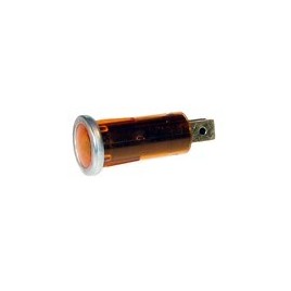 Voyant Lumineux Tubulaire Orange Diamètre 16,75mm