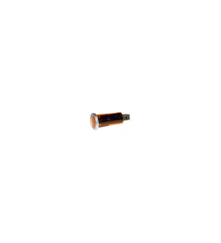 Voyant Lumineux Tubulaire Orange Diamètre 16,75mm