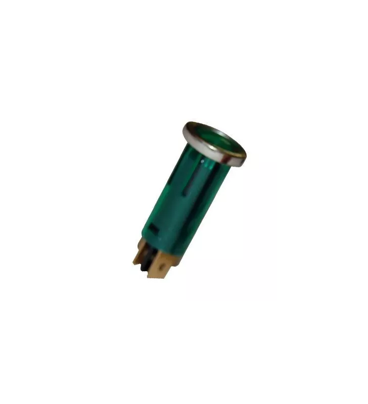 Voyant Lumineux Tubulaire Vert 16.75mm