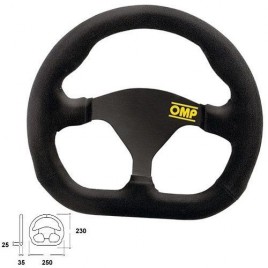 Volant Quadro 250 mm Daim Noir
