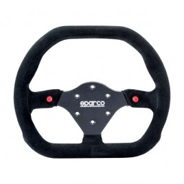 Volant Sparco P310 Peau retournée Noir