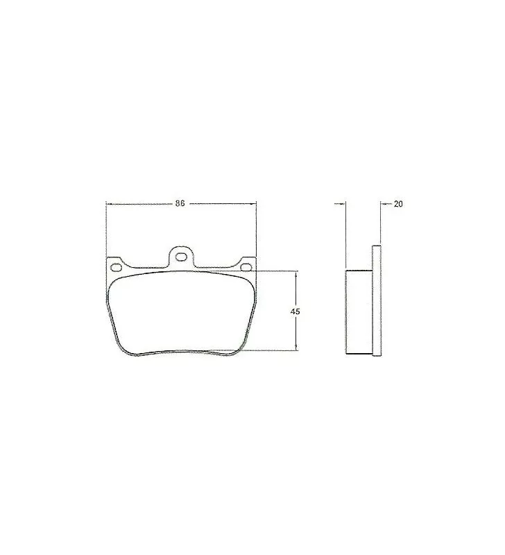 Plaquettes de Frein PFC 7804 05 15mm