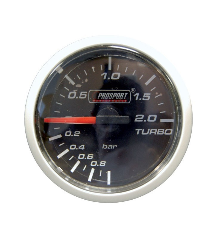 Manomètre Prosport Pression Turbo Diamètre 52mm -1 à +2 Bars