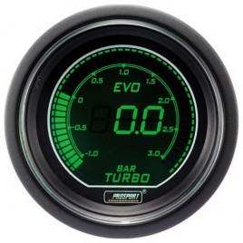 Manomètre Digital Pro-Sport Pression Turbo 52mm -1 à 3B Vert/Blanc