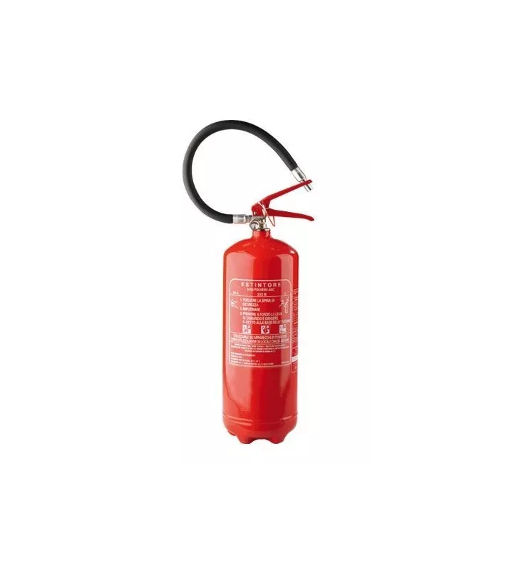 Extincteur Acier Mécanique 6Kg poudre ABC Indispensable dans le Parc d'Assistance / Stand