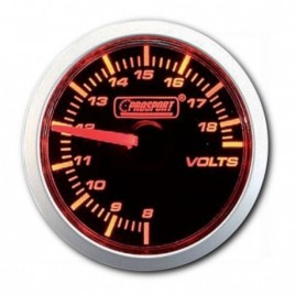 Manomètre Prosport Voltmètre Diamètre 52mm 8 à 18 Volts