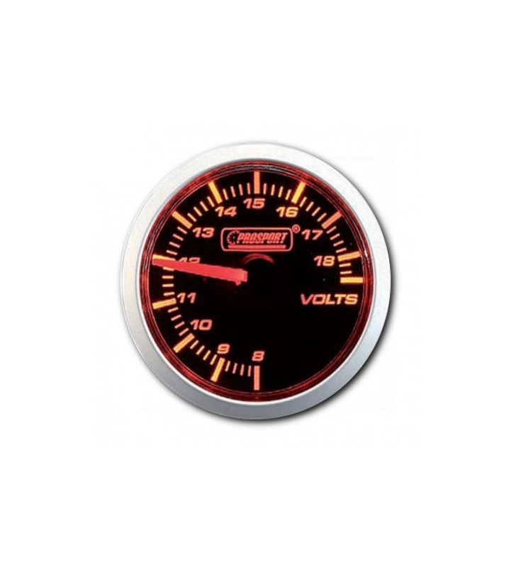 Manomètre Prosport Voltmètre Diamètre 52mm 8 à 18 Volts