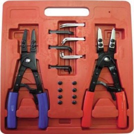 Coffret Pinces Circlips Interne et Externe avec Embouts